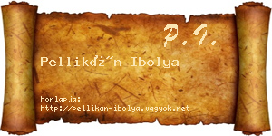 Pellikán Ibolya névjegykártya